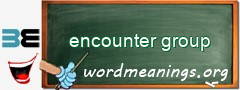 WordMeaning blackboard for encounter group